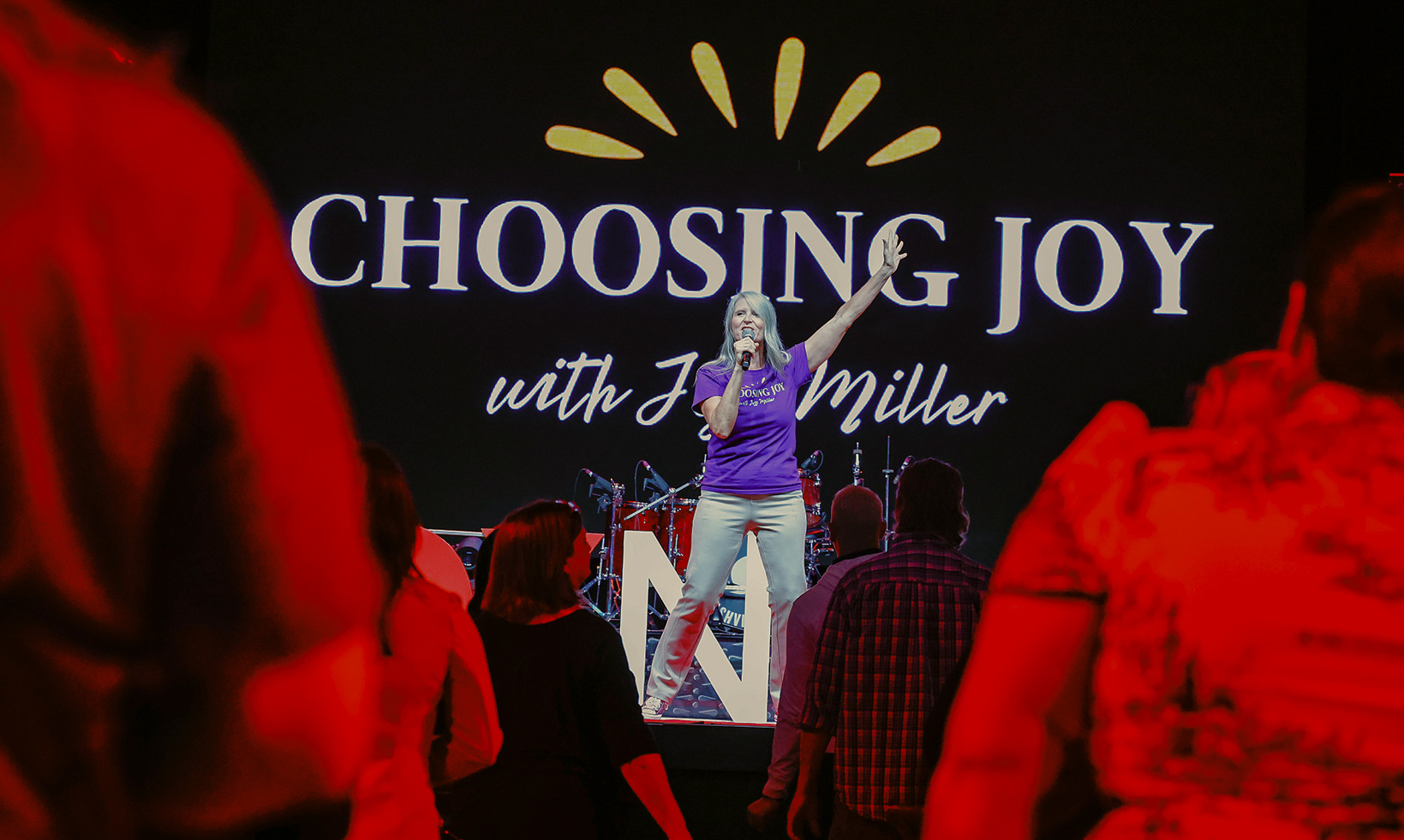 Jess Miller on stage at TEDx
